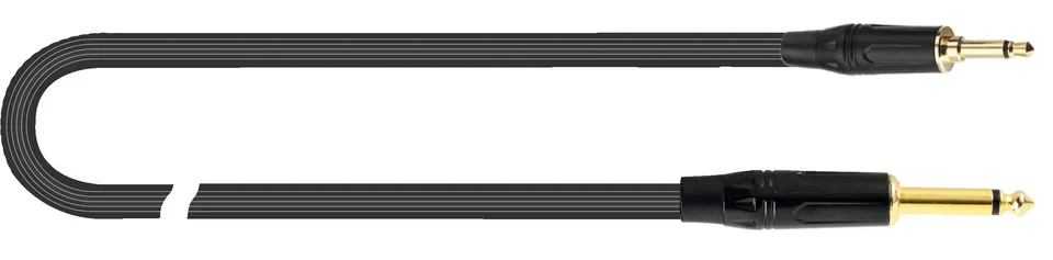 quik-lok-just-jm35jm-2-audiokabel-6-3-auf-3-5mm-2m-schwarz image 1