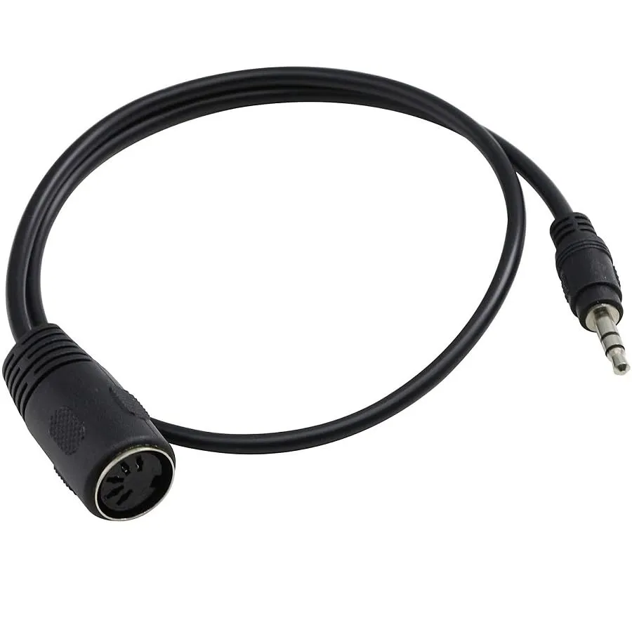 quik-lok-sx-164-trs020k-midi-kabel-20-cm-trs-din-schwarz image 1
