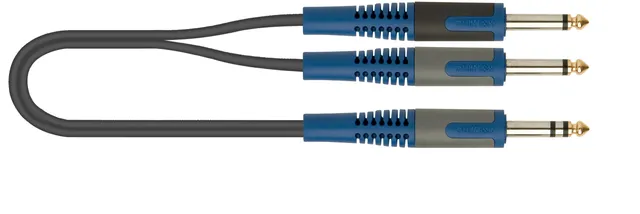 quik-lok-roksolid-audiokabel-2x-6-3mm-2-m image 1