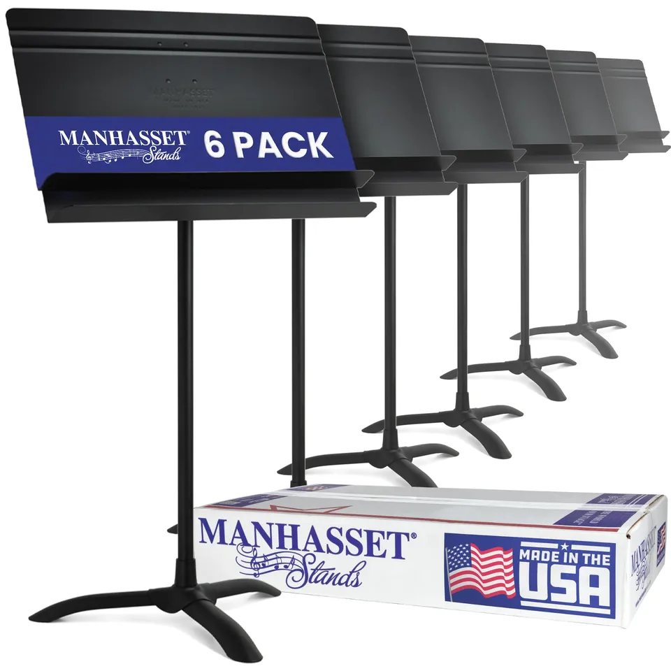 manhasset-orchestral-5006-notenst-nder-schwarz-6-st-ck-alu image 1