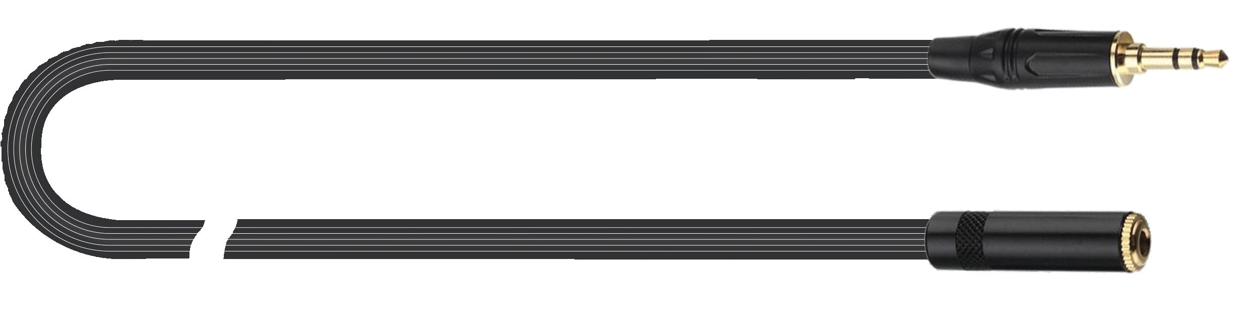 quik-lok-just-j35j35f-3-audiokabel-3-m-miniklinke-schwarz image 1