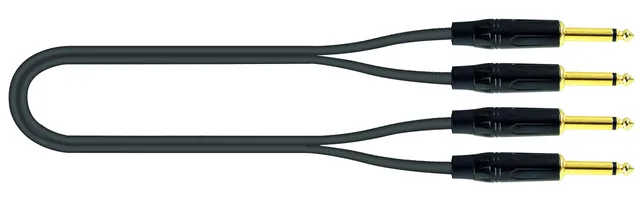 quik-lok-just-key-1-klinkenkabel-2x-mono-6-3-mm-1-m-schwarz image 1