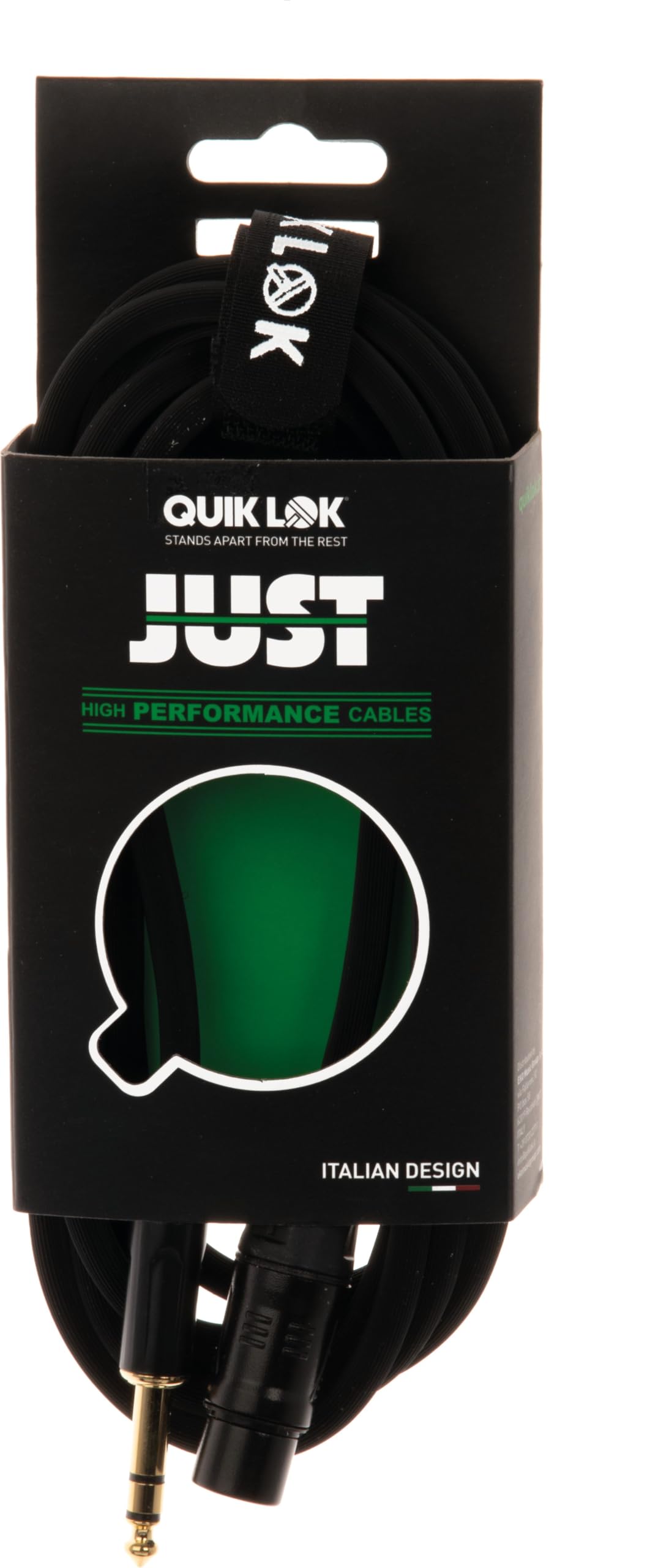 quik-lok-just-fjs-1-xlr-klinke-kabel-1-m-symmetrisch-schwarz image 2