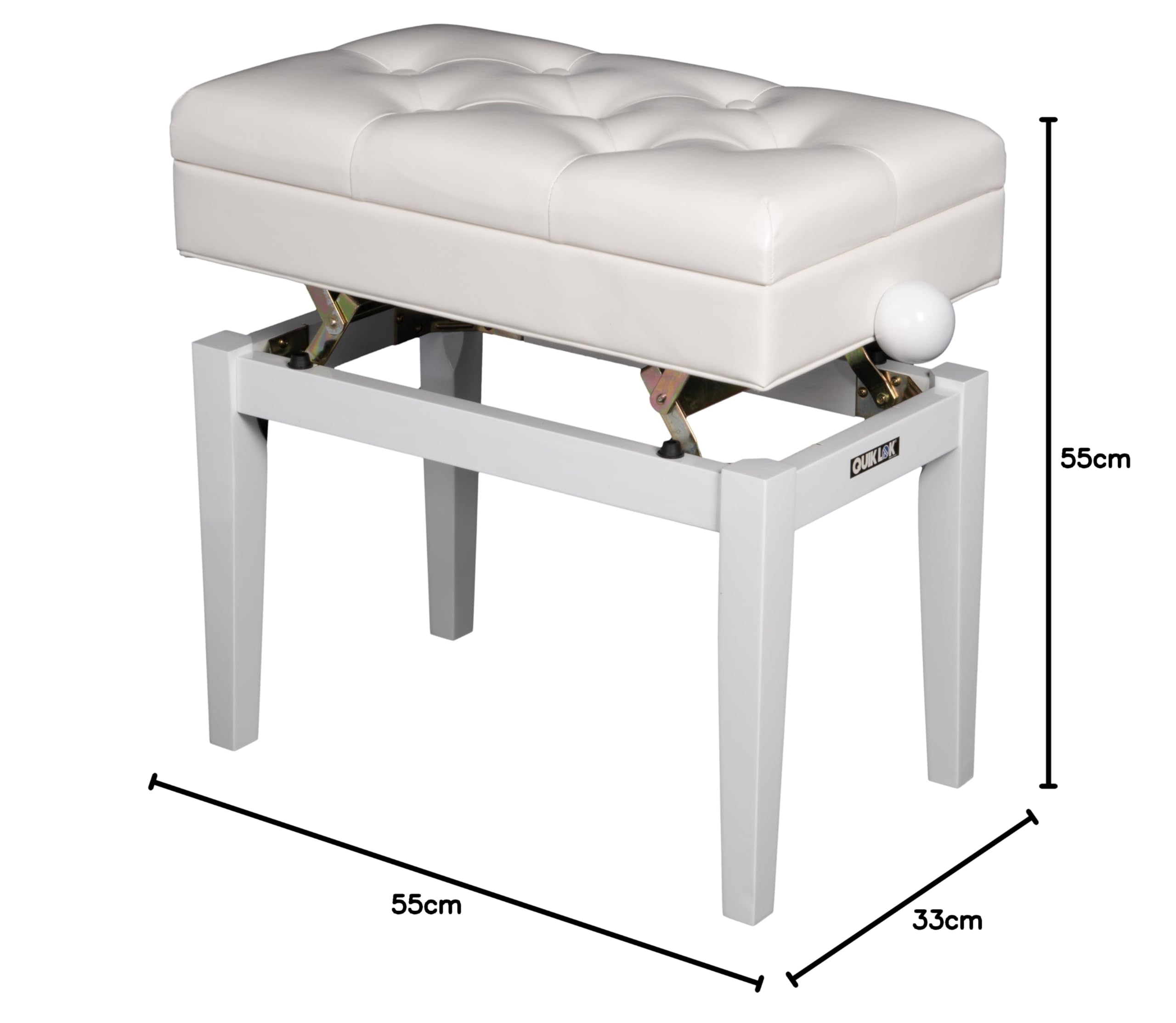 quik-lok-classic-bank-holz-wei-keyboardbank-sitzbank image 2