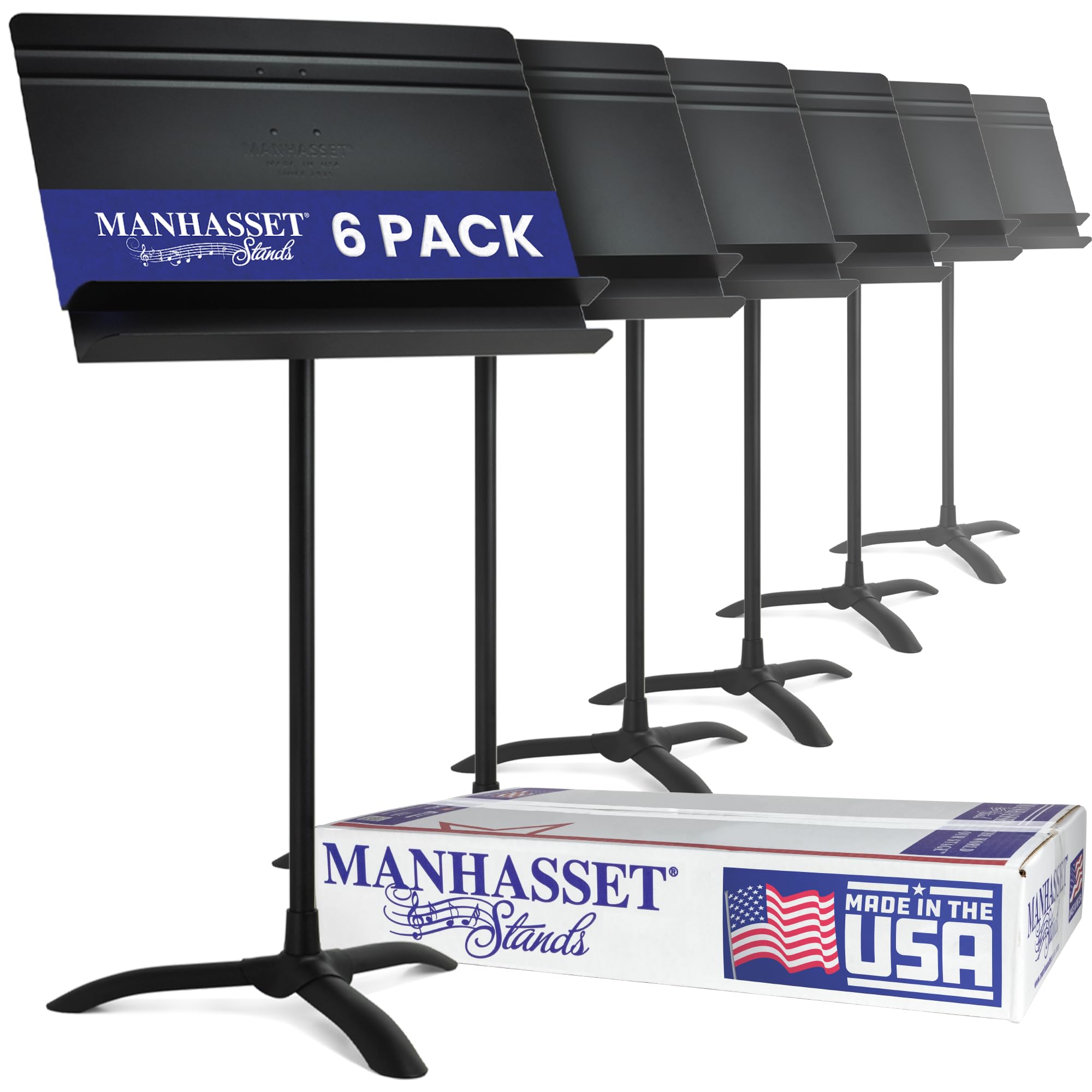 manhasset-orchestral-5006-notenst-nder-schwarz-6-st-ck-alu image 1