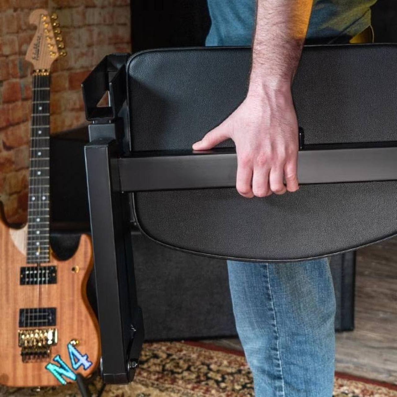 quik-lok-deluxe-bz-7-musikerhocker-schwarz-klappbar image 6