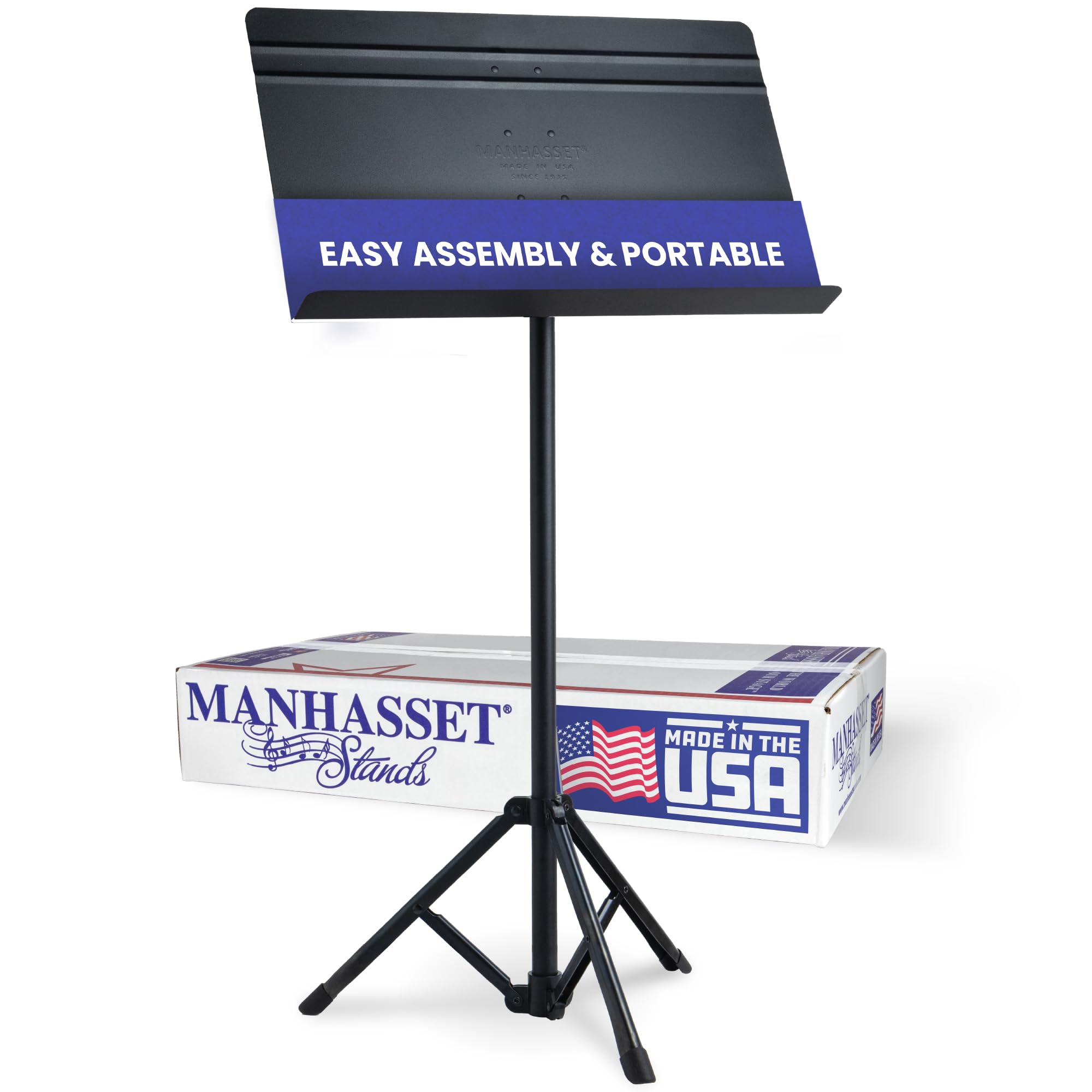 manhasset-voyager-5201-notenst-nder-aluminium-schwarz image 1