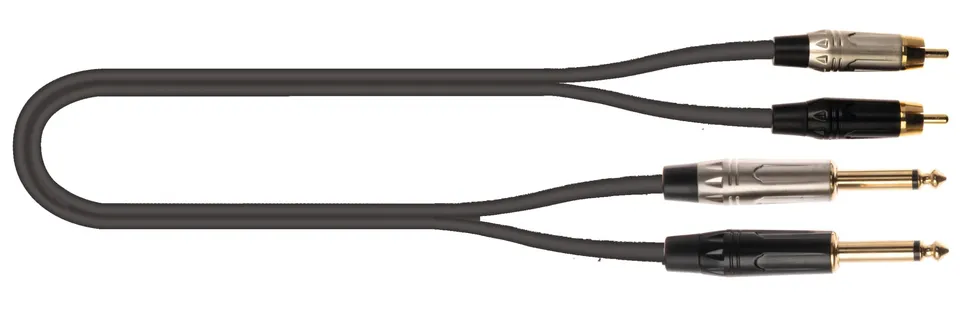 quik-lok-just-2rca2j-3-audiokabel-3-m-schwarz-klinke-cinch image 1