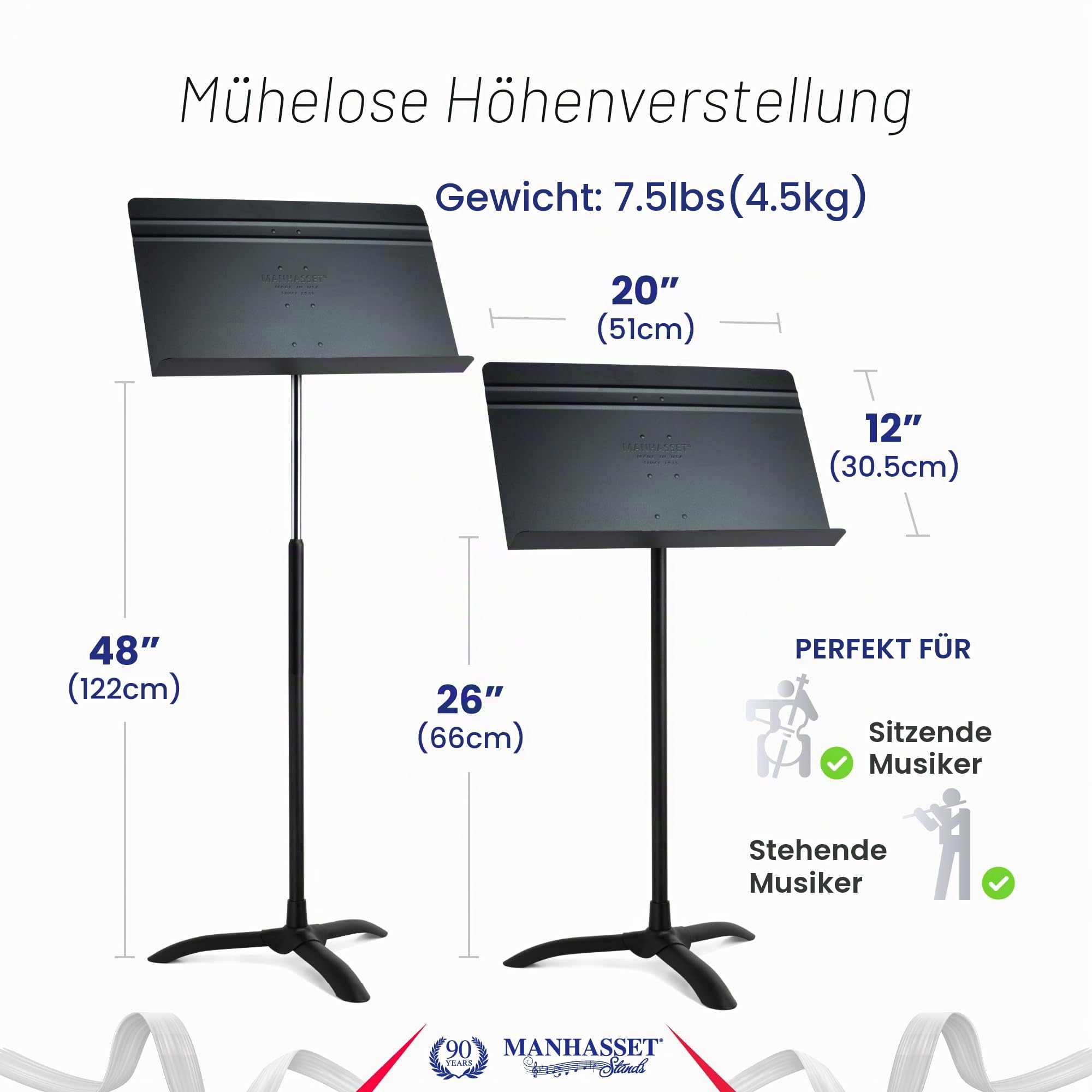 manhasset-symphony-4801-notenst-nder-schwarz-h-henverstellbar image 3
