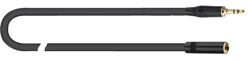 quik-lok-just-j35j35f-3-audiokabel-3-m-miniklinke-schwarz image 1