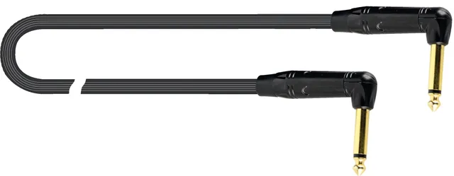 quik-lok-just-2jr-patchkabel-20-cm-klinke-gewinkelt-schwarz image 1
