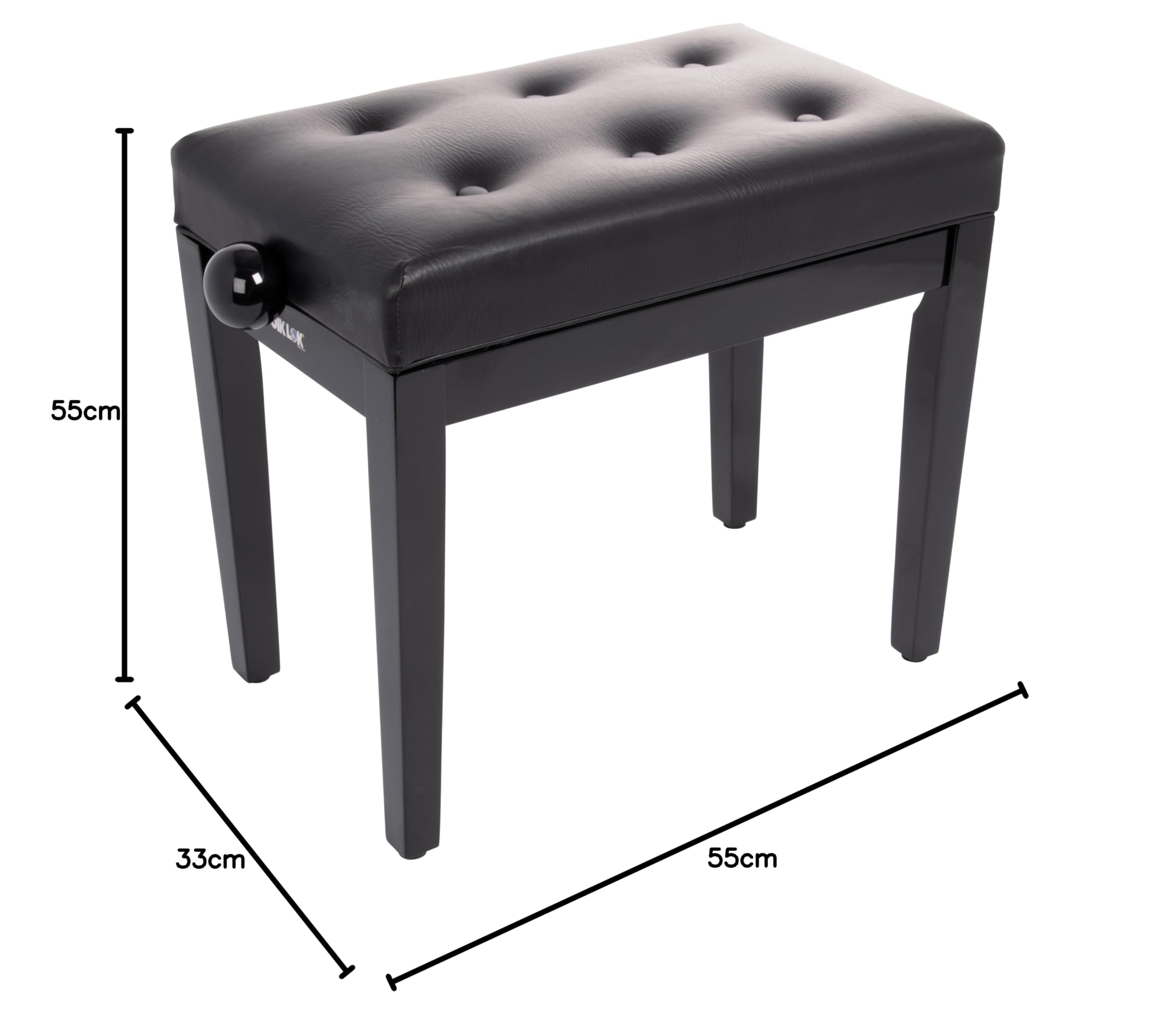 quik-lok-pb-105-bk-l-klavierbank-holz-verstellbar-schwarz-55x33 image 2